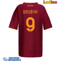 AS Roma Artem Dovbyk #9 Replica Home Shirt Ladies 2025-26 Short Sleeve